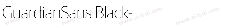 GuardianSans Black字体转换